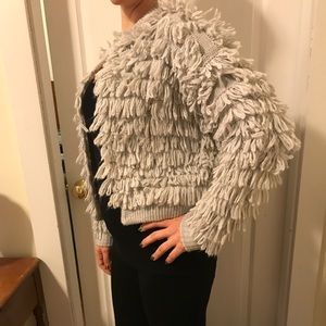 Gap tasseled wool bomber jacket